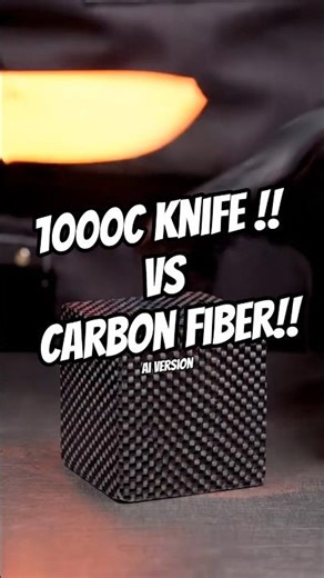 1000C knife vs carbonfiber cube