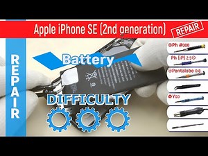 How to replace a battery 🔋 Apple iPhone SE (2nd generation) A2275, A2296, A2298