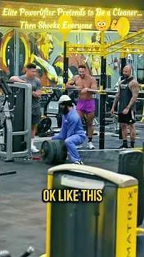 Elite Powerlifter Pretends to Be a Cleaner...Then Shocks Everyone 😳💪 Funny Gym Diary