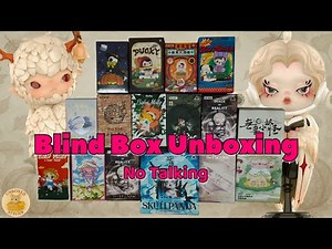 38 minutes of Pop Mart Blind Box ASMR | Relaxing No Talking | Mystery Surprise Toys Unboxing