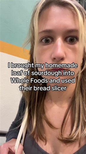Thank you Whole Foods #bread #sourdough #lifehack #genz #millennial | whole foods bread slicer