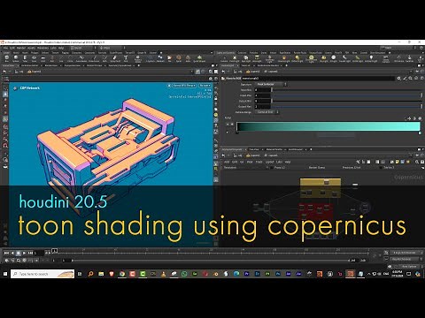 Houdini 20.5 - toon shading using copernicus