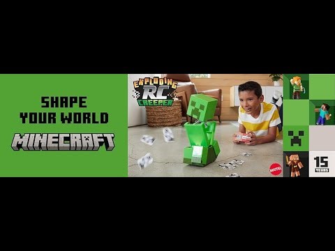 Mattel Minecraft Exploding RC Creeper