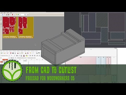 From CAD to Cutlist in FreeCAD - FreeCAD for Woodworkers #05
