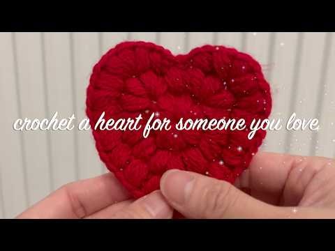 Crochet a Puff Heart (Step-by Step Tutorial)