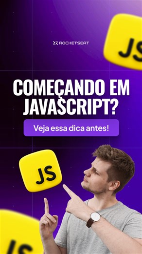 Rocketseat | Aprenda tecnologia e IA on Instagram: "Dominar JavaScript começa antes mesmo de escrever a primeira linha de código 🚀 Se você quer começar pelo melhor caminho, com clareza, confiança e evitando os erros mais comuns, esse conteúdo é para você. E para turbinar seus estudos, preparamos um material complementar com práticas essenciais de JavaScript, efetividade no dia a dia, código limpo e escalável! 👉 Comente EU QUERO que eu te enviamos na DM! #JavaScript #Rocketseat #Programação #De