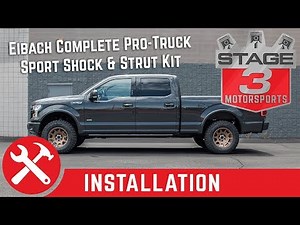 2015-2017 F150 4WD Eibach Pro Truck Sport Shock Strut Leveling Kit Install