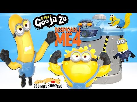 Despicable ME 4 Heroes of Goo Jit Zu Mega Minions Stretchy Figures Review