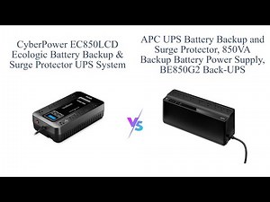 CyberPower EC850LCD vs APC BE850G2 ⚡ Which UPS is Better? 🔋🔌