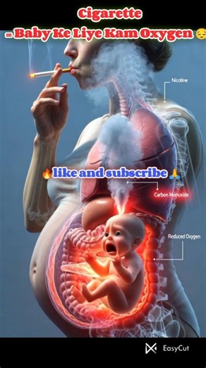 Smoking During Pregnancy | Baby Par Kya Asar Hota Hai? 😢 3D Medical Animation#shorts