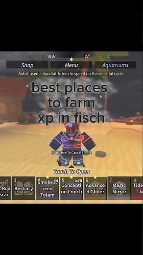 Best place to farm xp in fisch