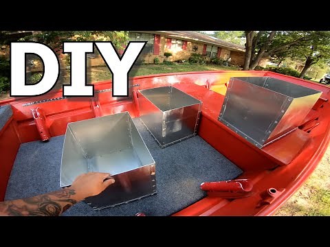 Making WATERPROOF Rivet Together BOXES for JON BOAT to BASS BOAT Conversion!!