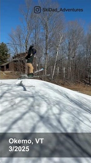 5 and 7-Year-Old Hitting Okemo Terrain Park Jump | Family Skiing #skiing #skiingfails #terrainpark