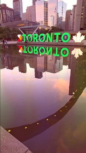 Iconic Toronto Sign 🇨🇦 | Must-Visit Spot in Canada! #Shorts #toronto