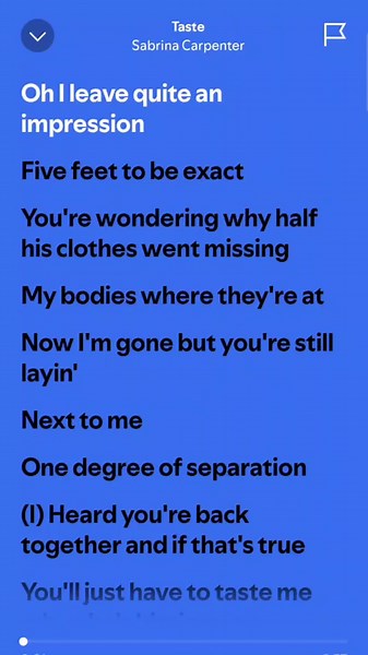 Taste - Sabrina Carpenter Lyrics | Music Video