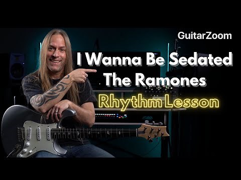 Learn How To Play The Ramones "I Wanna Be Sedated" On Guitar - Step By Step Chords & Rhythm Tutorial