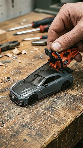 Mini Nissan GT R Nismo 🏎️🪚