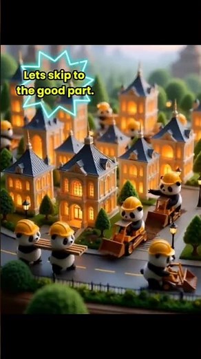 Tiny pandas build a massive city, can we skip to the good part. #panda #city
