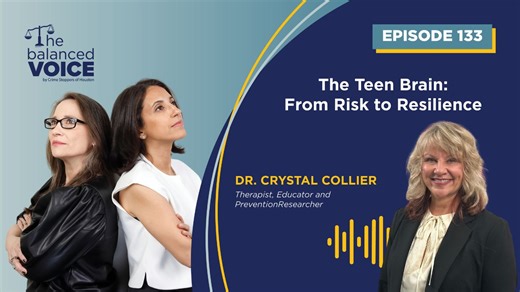 Rania & Jenn sit down with Dr. Crystal Collier therapist, educator, and nationally recognized prevention researcher, to unpack the teen brain, risky behavior, and how parents can move from fear to informed, brain-based action. This episode is all about prevention over panic, connection over control, and turning neuroscience into practical tools families can actually use. Join us for the season premiere! 🔗 YouTube: https://bit.ly/YouTube-TheBalancedVoice 🔗 Spotify: https://bit.ly/Spotify-TheBal