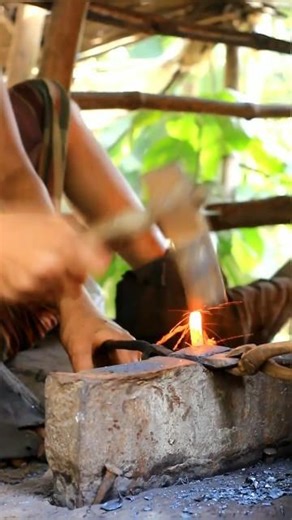 Blacksmith's brother's nail making #blacksmith #hardwork #technology #science #shorts