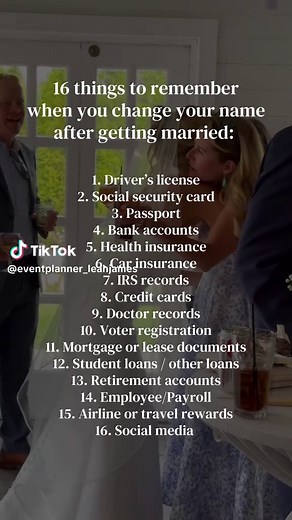 16 Key Steps for Changing Your Name After Marriage