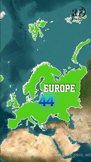 How Many Countries in Each Continent? #facts @rohitfacts65
