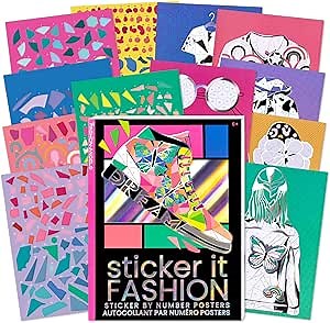 Amazon.com: Fashion Angels Sticker It Fashion Sticker by Number Posters, Includes 500+ Trendy Stickers & 12 Posters, Fashion Themed Craft Kit for Tweens & Teens : Toys & Games