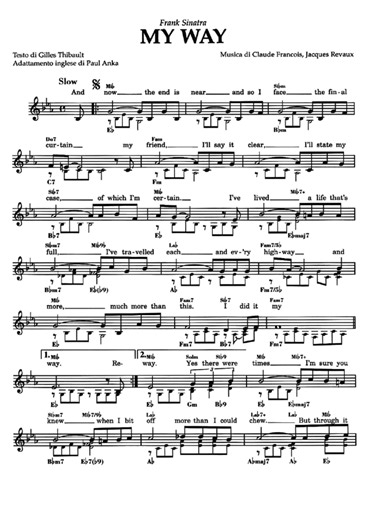 MY WAY Sheet music | Easy Sheet Music