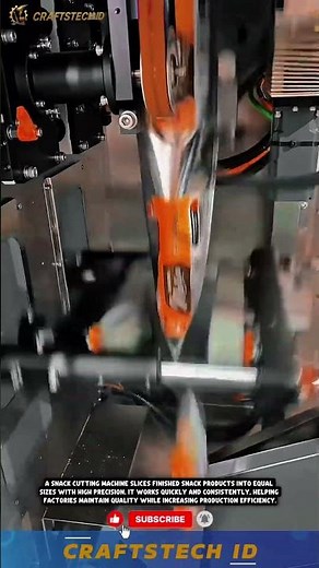 Food Industry Machinery ⚙️ High-Precision Automatic Snack Cutting Machine #tech #industrialmachine