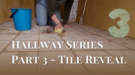 Hallway Transformation Pt. 3 – Tiling and Painting the Floor Makeover
