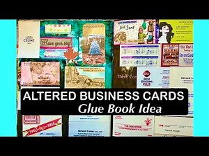 En Masse Glue Book Idea, Transform Old Business Cards