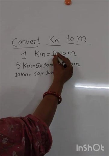 Convert km to m