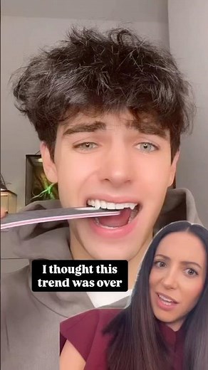 filing teeth with nail files #shorts