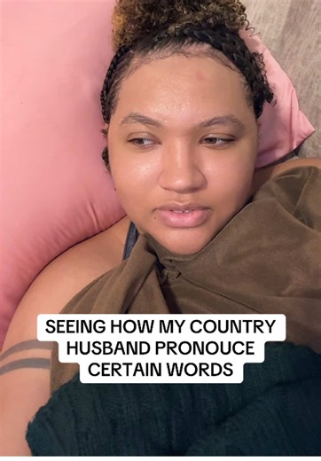 Seeing how my country husband pronounce certain words 😭. THIS WAS GOING TO BE A TEACHING MOMENT, but he couldn’t be taught 🤣🤣🤣 I understand you clear babe, don’t even worry about it. #fyp #viral #husbandwife #couplecomedy #couplegoals