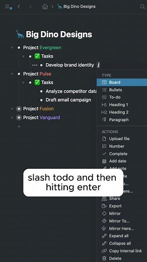 Track all your tasks in Workflowy by turning items into todos ✅