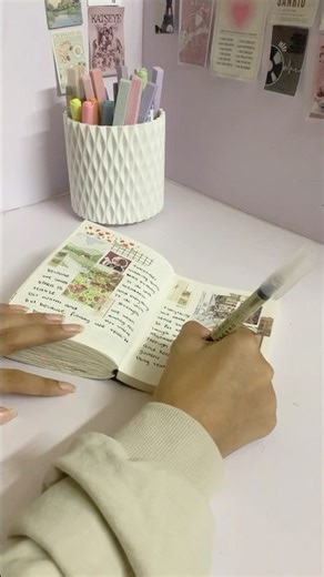 Minimal Journal | Anime Stickers journal ￼#shorts #journaling