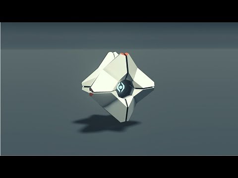 Destiny Ghost Blender 2.8 - Speed modeling Timelapse