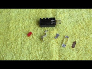 How to disassemble and assemble a microwave microswitch to clean the contacts