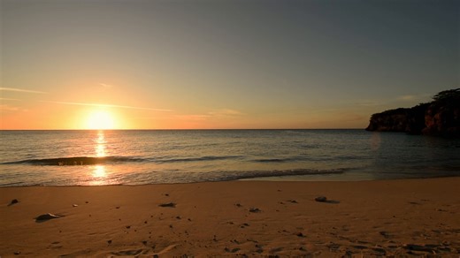 Sunset, Beach, Ocean. Free Stock Video