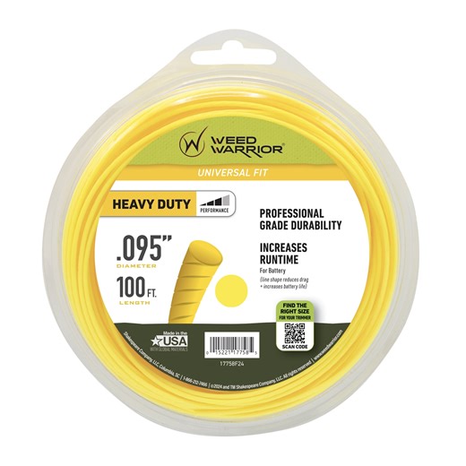 Weed Warrior .095 in. x 100 ft. Heavy Duty Trimmer Line
