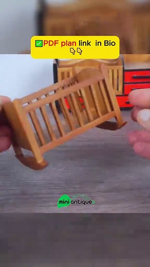 ✨ DIY Miniature Baby Crib – Handmade with Love ✨ I just finished crafting this adorable miniature baby crib, carefully built at 1:12 scale using cedar wood. Every tiny detail was shaped by hand to create a realistic and cozy piece for a dollhouse nursery. If you enjoy making miniature furniture, this project is a wonderful way to practice precision cutting, clean assembly, and delicate finishing. With patience and simple tools, you can create something truly special for your miniature world. Wou