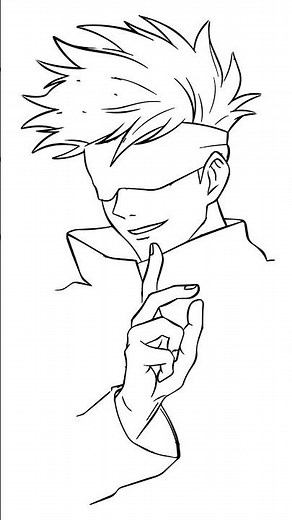 Gojo 2D Animation 🔵✨ | Jujutsu Kaisen #Shorts