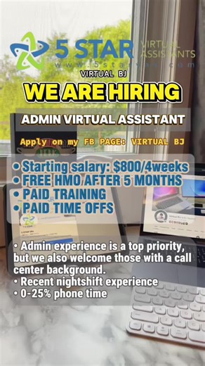 Aplicar para un Trabajo como Asistente Virtual