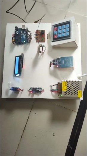 RFID, Keypad and GSM Based Security System #engineers_butty_lab_bd #shortvideo #sorts #shortsfeed