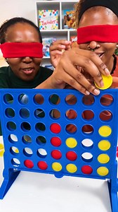 Blindfolded Connect 4 Challenge! 🫣 Can you win without seeing? 👀 #Connect4 #Challenge | Hasbro Games
