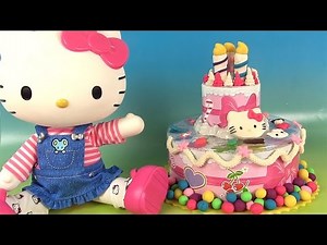 Play Doh Hello Kitty Birthday Party Gâteau d’anniversaire Canal Toys Pâte à modeler