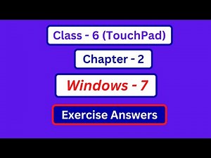 Touchpad Class 6 Computer Chapter 2 Question Answer | Class 6 Computer Chapter 2 Exercise Answers