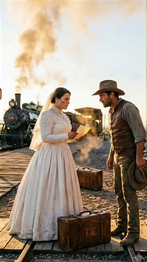 The Giant Mail-Order Bride Arrived One Day Late—But the Cowboy Smiled, “You’re Right on Time”