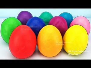 10 Play Dough Surprise Eggs