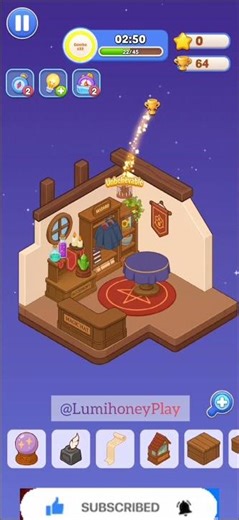 Level 61 – Tiny Wizard Room 🧙‍♂️✨ | Magical & Satisfying Build #FantasyRoom